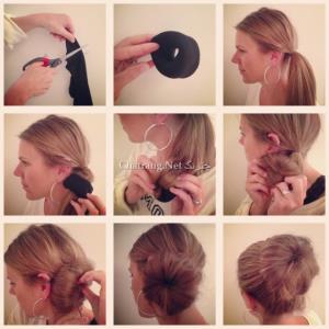 آموزش ساده بستن مو با جوراب