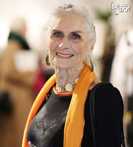 دافنه سلف Daphne Selfe مدل 80 ساله در دنیای مد