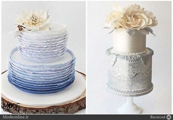 ,مدل تزیین کیک عروسی با تور,کیک عروسی,تزیین کیک عروسی با روبان,[categoriy]