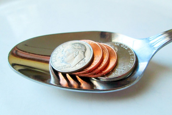 pennies spoon