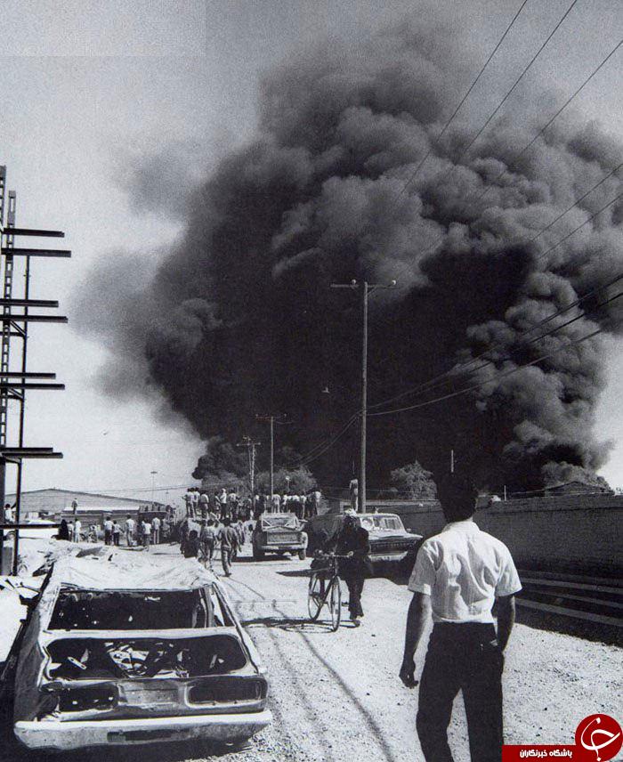 عکس/ صحنه ای از بمباران شهر اهواز در زمان جنگ تحمیلی 