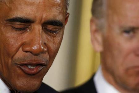 گریه اوباما درامد +عکس