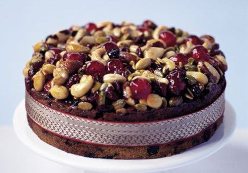طرز تهیه کیک جواهرنشان آجیل و میوه های خشک (ویژه شب یلدا) Jewelled fruit & nut cake