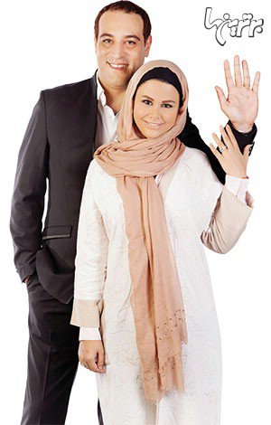 امیریل ارجمند و همسرش
