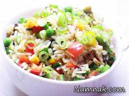 برنج سرخ شده ، برنج ، برنج سرخ شده با سبزیجات