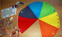 آموزش تصویری کاردستی چتر رنگی
