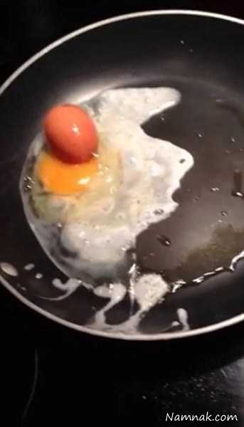 تخم مرغ دوقلو ، اتفاقات عجیب و غریب ، عکس جالب و دیدنی