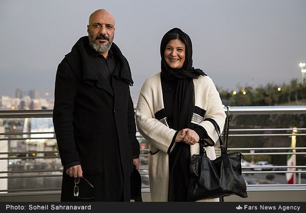 عکس/ امیر جعفری و همسرش در کاخ جشنواره