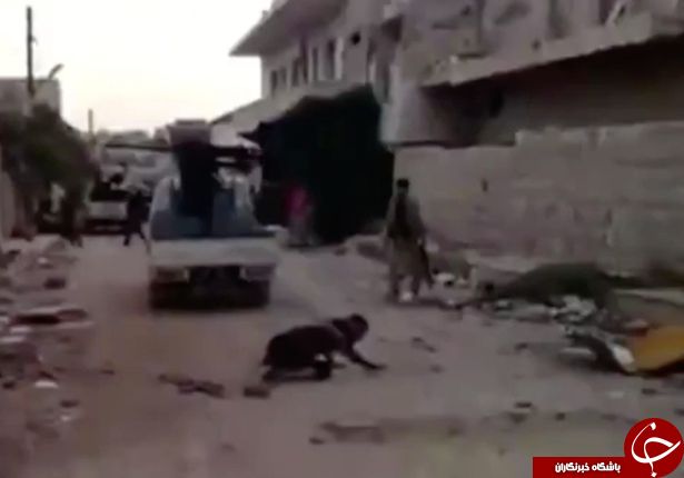 سوتی خنده‌دار داعشیِ بیعرضه هنگام شلیک+تصاویر