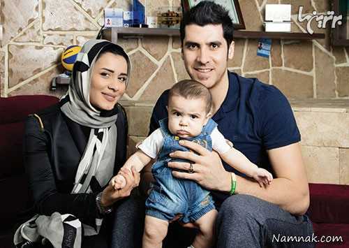 شهرام محمودی و همسرش ، شهرام محمودی ، والیبالیست ایرانی