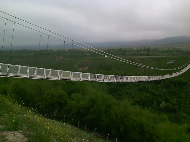 پل معلق.استان اردبیل شهرستان مشگین شهر
