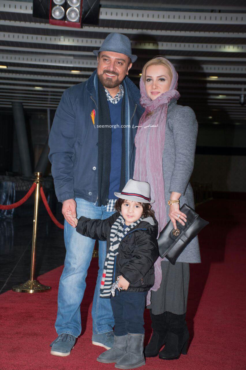 مدل لباس برزو ارجمند و همسرش در هفتمین روز سی و چهارمین جشنواره فیلم فجر