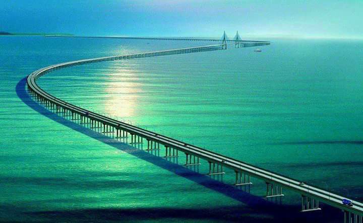 طولانی ترین پلی که روی دریا ساخته شده - چین