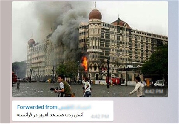 از تروریست قلابی حادثه پاریس تا به آتش کشیدن مسجد فرانسه + تصاویر