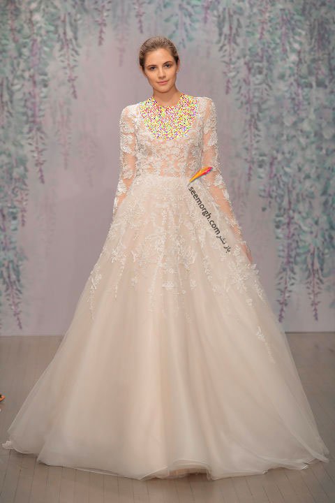 لباس عروس بلند در هفته مد لندن - مدل شماره 4