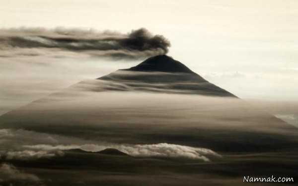 فوران کوه آتشفشان ، تصاویر ، تصویر روز