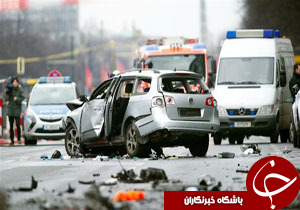 انفجار خودرو در برلین/یک نفر کشته شد/پلیس آلمان: انفجار امروز تروریستی نبود+ تصاویر