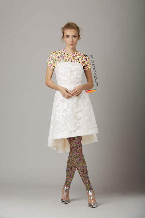 لباس عروس کوتاه در هفته مد لندن - مدل شماره 7