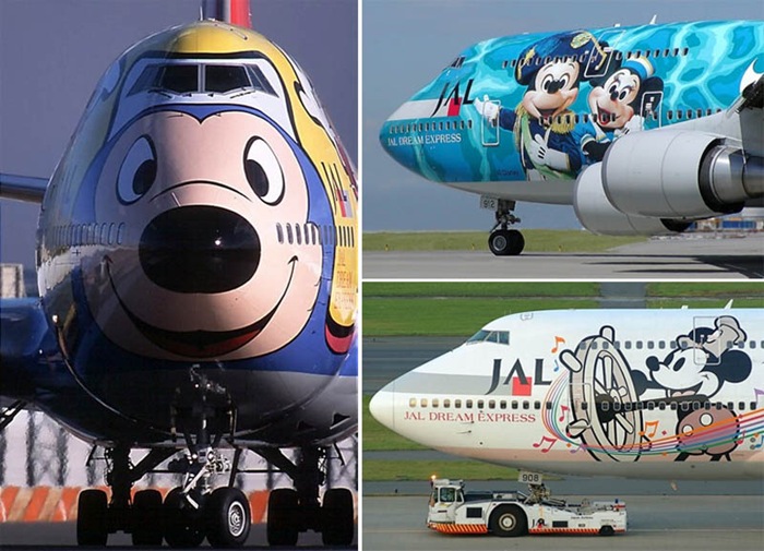 نقاشی‌های زیبا بر روی بدنه هواپیما 