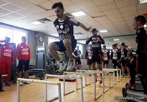 تمرین بدنسازی بازیکنان پرسپولیس ، تمرینات پرسپولیس امروز ، پرسپولیس در ترکیه