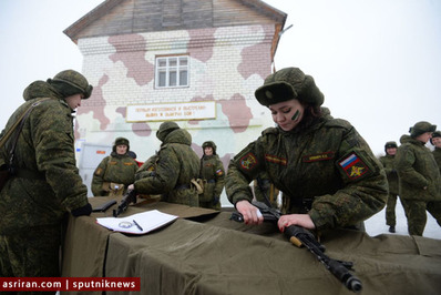 عکس/ زنان نظامی ارتش روسیه