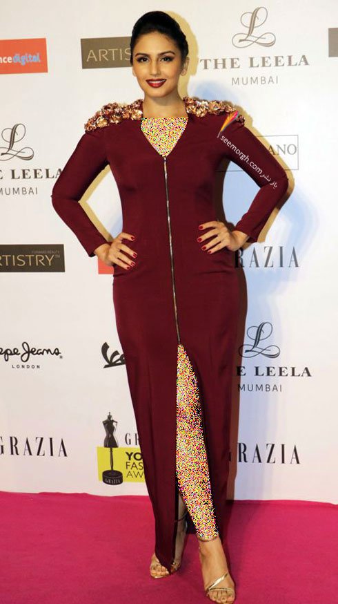 مدل لباس هما قریشی Huma Qureshi روی فرش قرمز بالیوود - مدل شماره 6