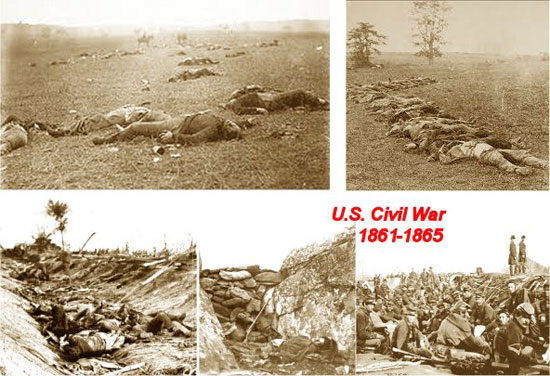 عکس/ صحنه هایی دلخراش از جنگ داخلی آمریکا 