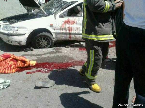 تصادف ، تصادف مقابل دانشگاه آزاد قزوین ، کشته شدن 3 دختر دانشجو در قزوین