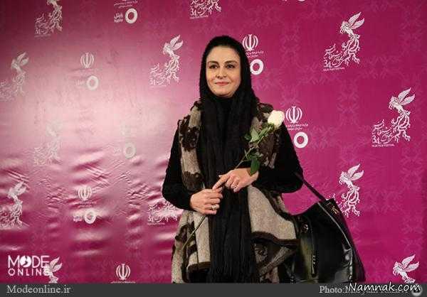 پوشش مریلا زارعی روی فرش قرمز جشنواره فیلم فجر ، عکس جدید مریلا زارعی ، لباس بازیگران ایرانی