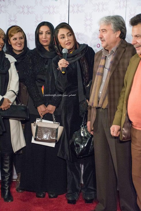 مدل لباس شقایق فراهانی در پنجمین روز سی و چهارمین جشنواره فیلم فجر - پردیس ملت