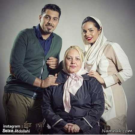  همسر و مادر احسان خواجه امیری ، بازیگران در روز مادر ، تبریک بازیگران