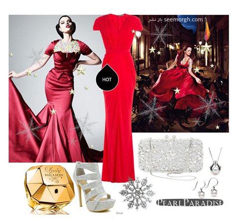 ست کردن لباس شب به رنگ قرمز به سبک پنه لوپه کروز Penelope Cruz - ست شماره 8