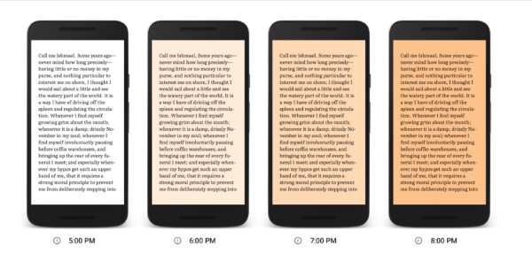 اپلیکیشن Google Play Books با یک فیلتر مخصوص برای مطالعه در شب بروزرسانی شد