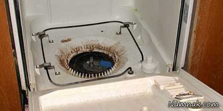 تخلیه آب ماشین ظرفشویی ، تمیز کردن تخلیه آب ماشین ظرفشویی