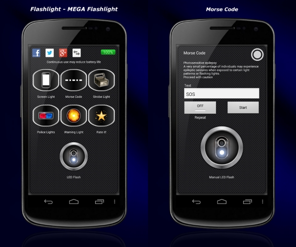 معرفی Flashlight؛ اپلیکیشن چراغ قوه با قابلیت ارسال کدهای مورس