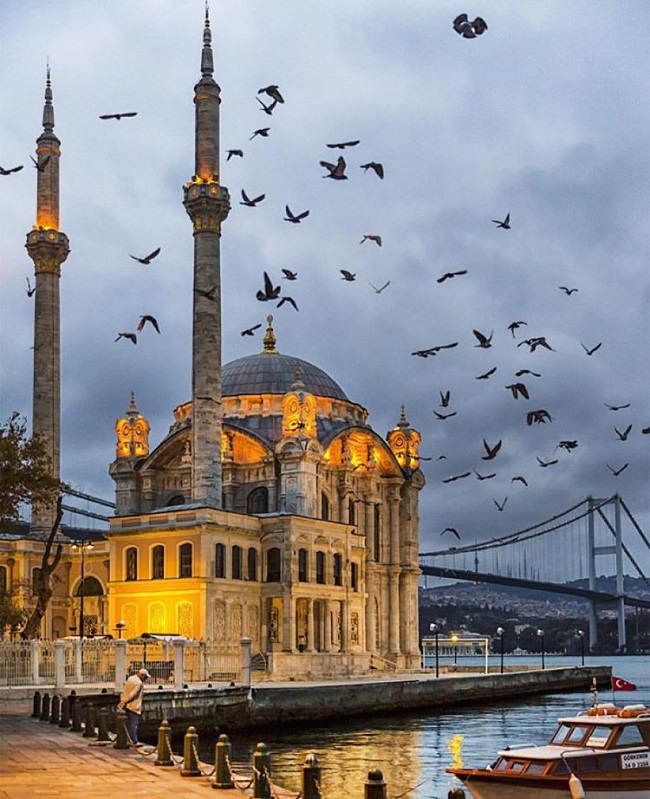 عکس/ مسجد کبیر مجیدیه در تنگه استانبول