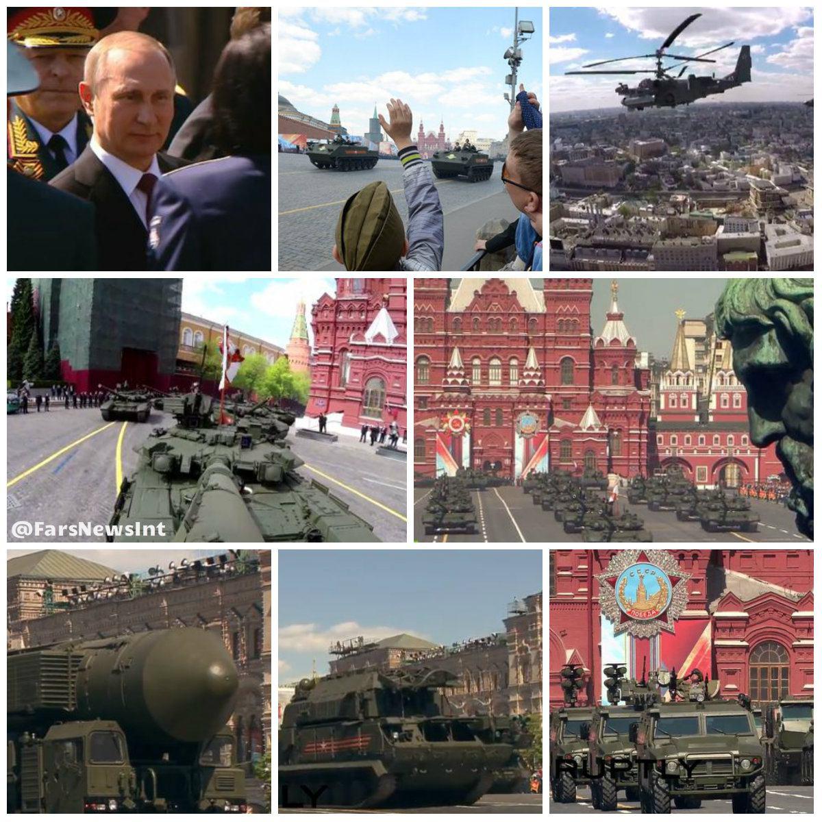 رژه بزرگ ارتش روسیه در سالگرد روز پیروزی