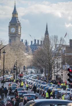 عکس/ اعتصاب تاکسی ها در لندن