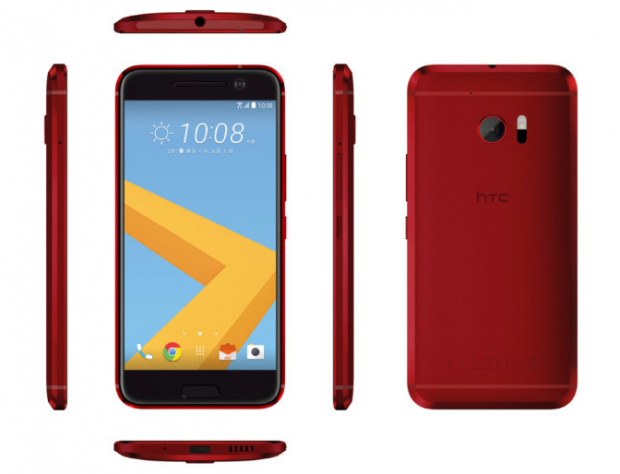 رنگ گوشی HTC 10؛ این بار در تن پوشی قرمز