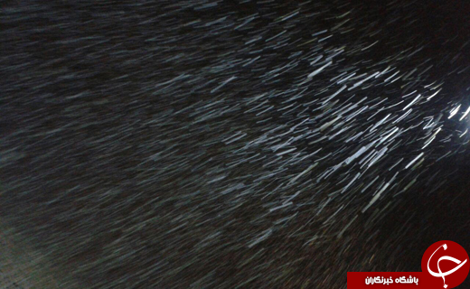 بارش برف در مهاباد در آستانه سال نو 