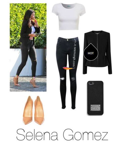 ست کردن شلوار جین به سبک سلنا گومز Selena Gomez - ست شماره 9