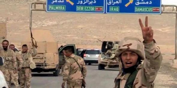 تصاویر : نبرد ارتش سوریه با داعش در پالمیرا