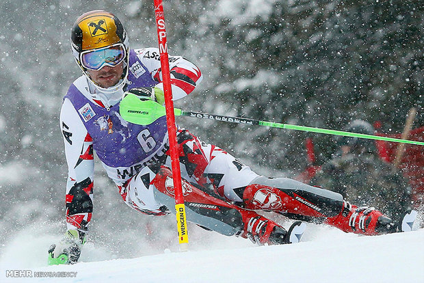 عکس/ رقابت های جام جهانی اسکی در سوئیس 
