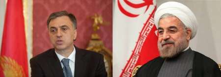تبریک رئیس جمهور مونته نگرو به حسن روحانی