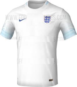 طرح پیراهن تیم ملی انگلیس برای یورو 2016