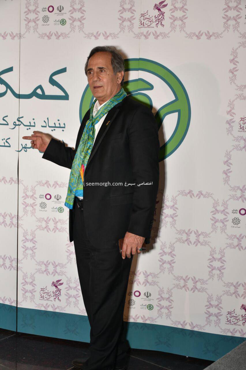 مدل لباس مجید مظفری در اولین روز سی و چهارمین جشنواره فیلم فجر