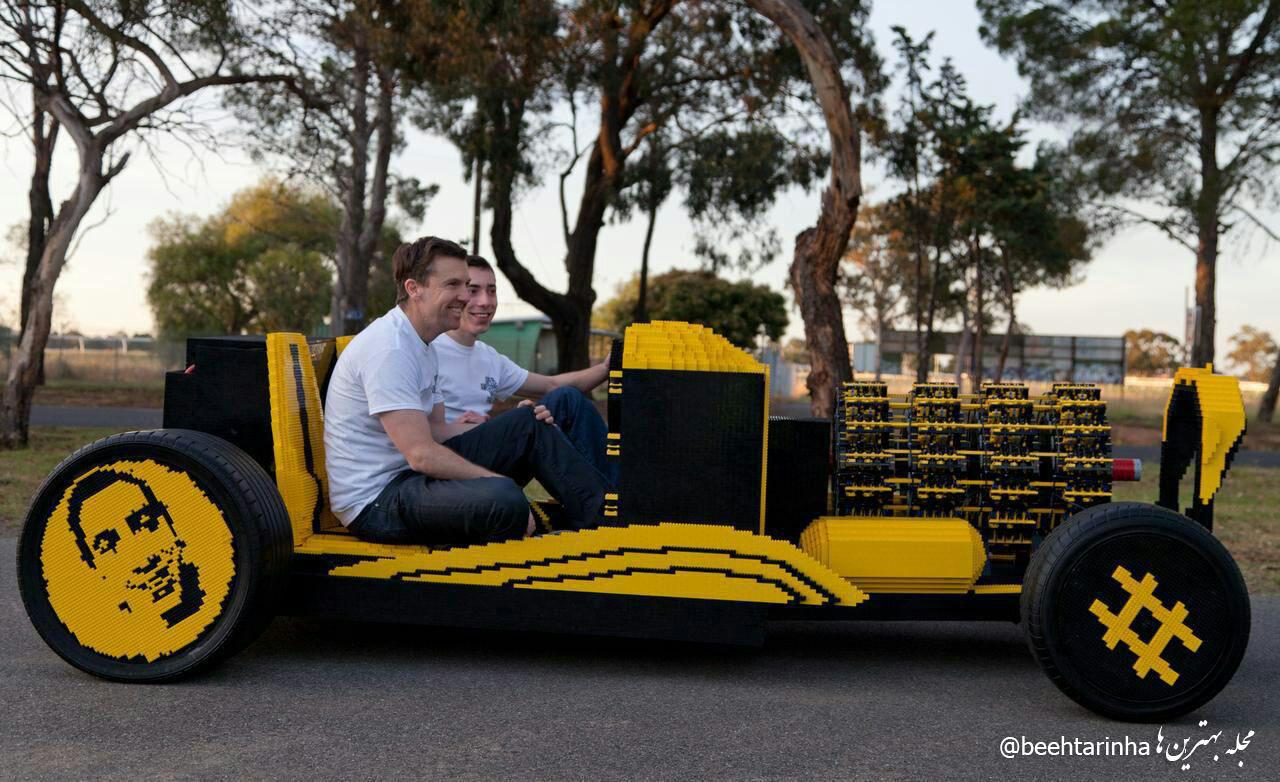 ماشین ساخته شده از 500000 آجر بازی کودکان در استرالیا!  