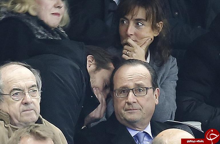 لحظه با خبر شدن رئیس جمهور فرانسه از حادثه (+ عکس)