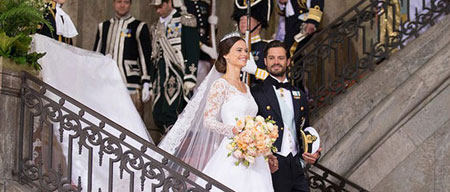 تصاویر و مشخصات لباس عروس 15 شاهزاده خانم زیبا در جهان