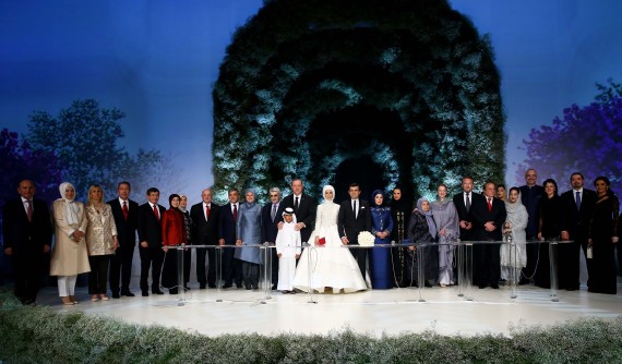 مراسم ازدواج دختر اردوغان در استانبول/ داووداغلو شاهد عقد بود+ تصاویر